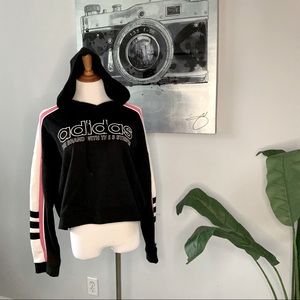 Cropped adidas hoodie